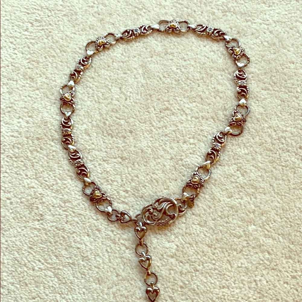 Hearts and flower linked Brighton chain belt